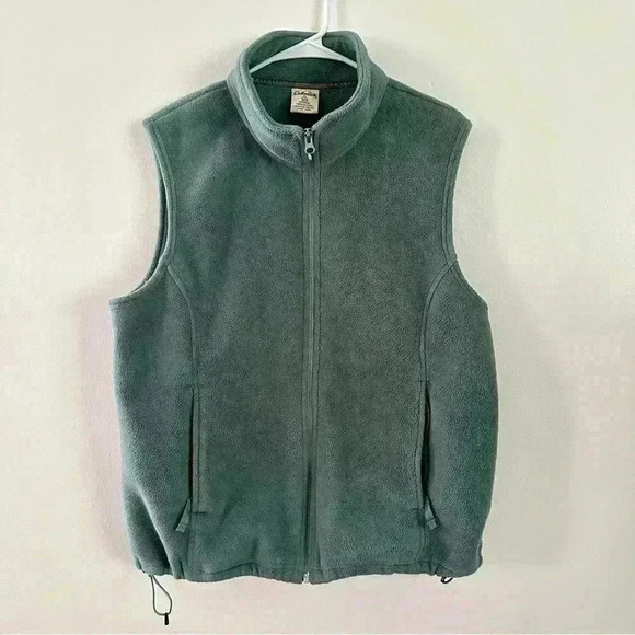 Cabela’s Vest Women’s Size XL Full Zip Fleece Zippered Pockets Green - Picture 1 of 14